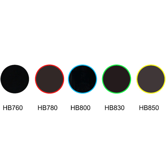 Transmisión IR vidrio de absorción visible vidrio infrarrojo HB760 HB780 HB800 HB830 HB580