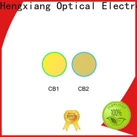 Serie de filtros de lentes de colores HENGXIANG para sistema de detección UV o IR