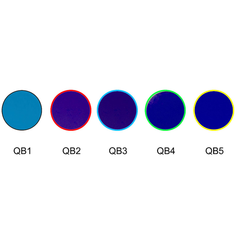 Filtros ópticos de colores de absorción de vidrio azul QB1 QB2 QB3 QB4 QB5