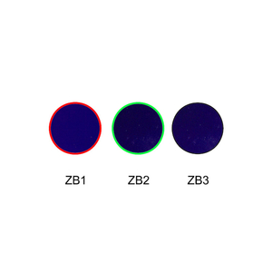 Vidrio de filtro de color óptico de absorción de vidrio violeta ZB1 ZB2 ZB3