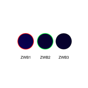 Filtro de color de vidrio de absorción visible de transmisión UV ZWB1 ZWB2 ZWB3