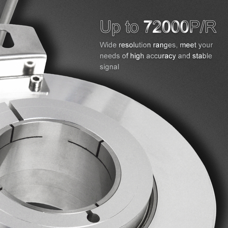 Eje grande a través del orificio 48/52/55/60/65/70 Anillo de codificador incremental Max 14400PPR K130
